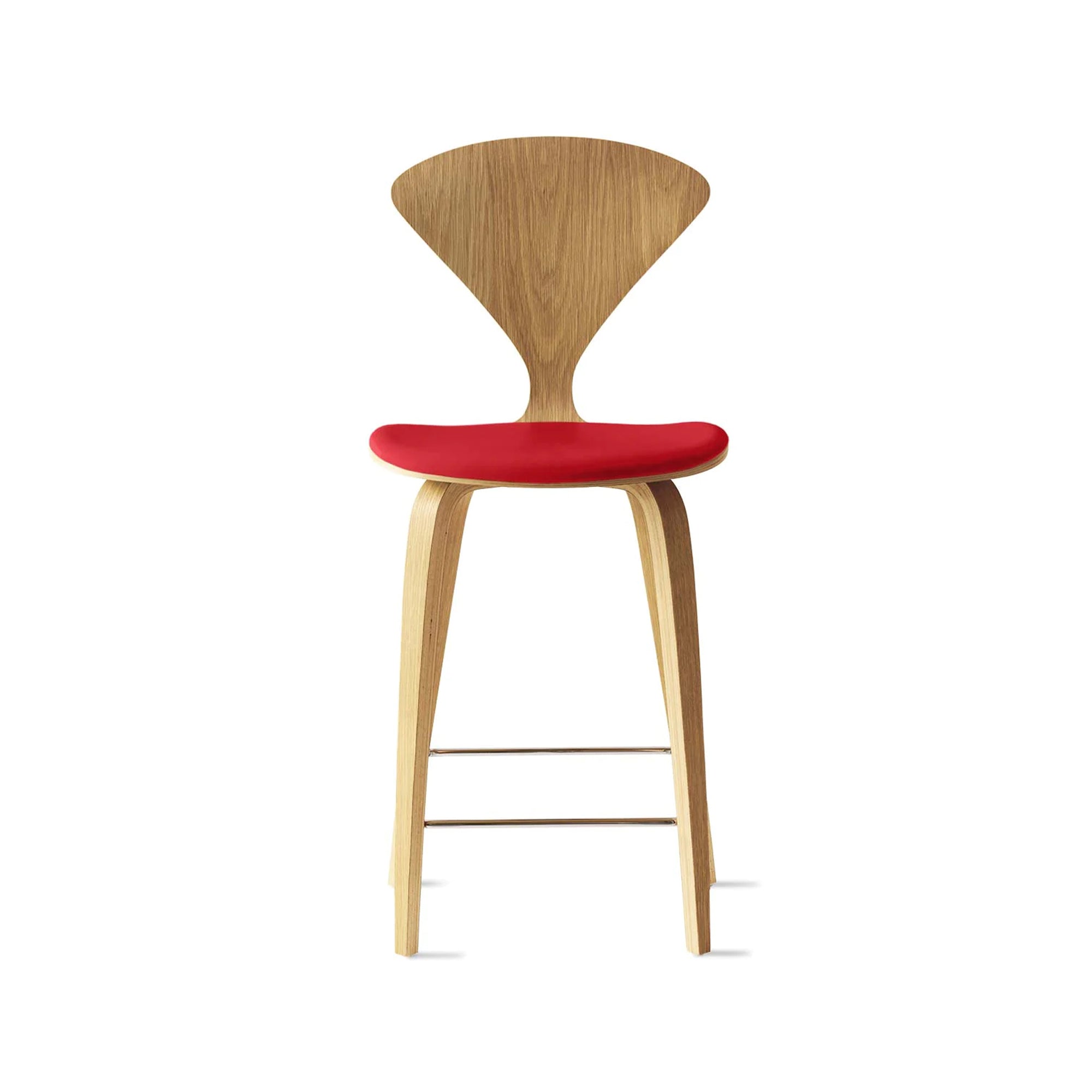 Cherner Wood Bar Chair with Seat Pad