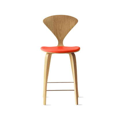 Cherner Wood Bar Chair with Seat Pad