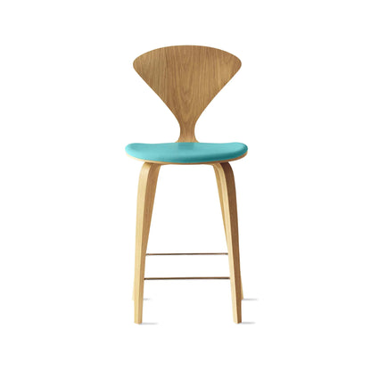 Cherner Wood Bar Chair with Seat Pad