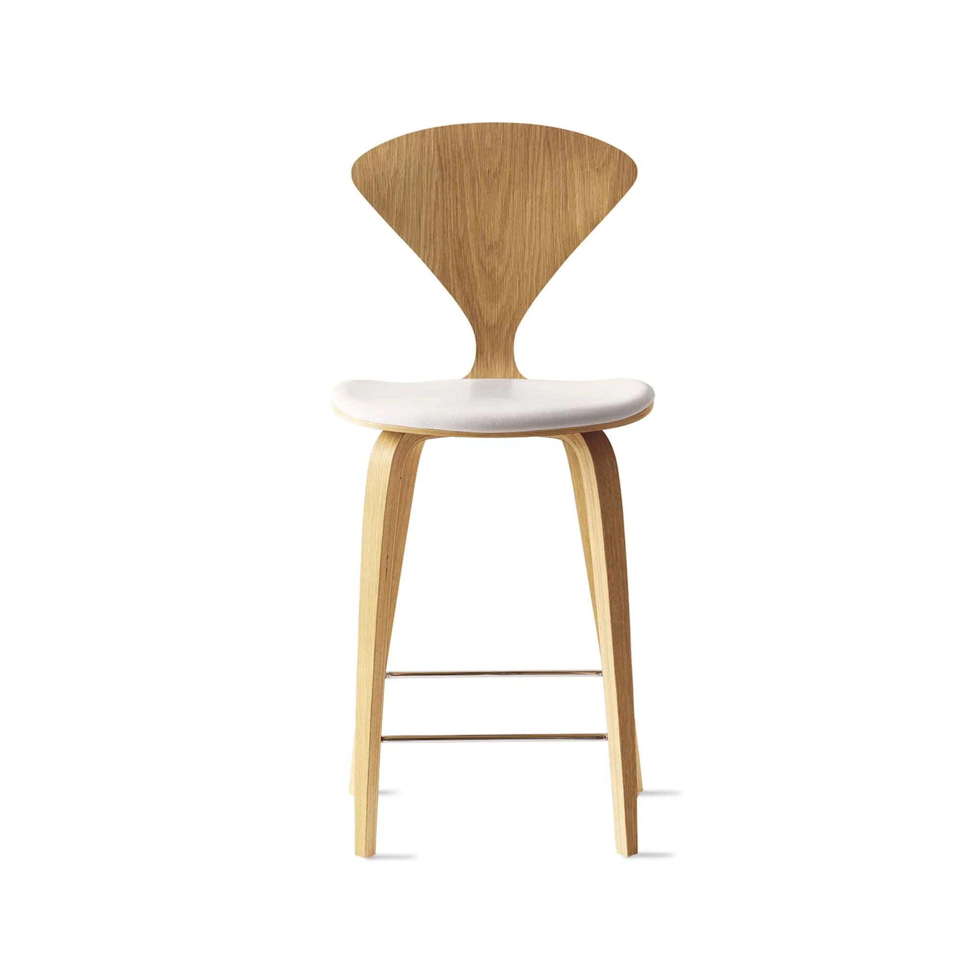 Cherner Wood Bar Chair with Seat Pad
