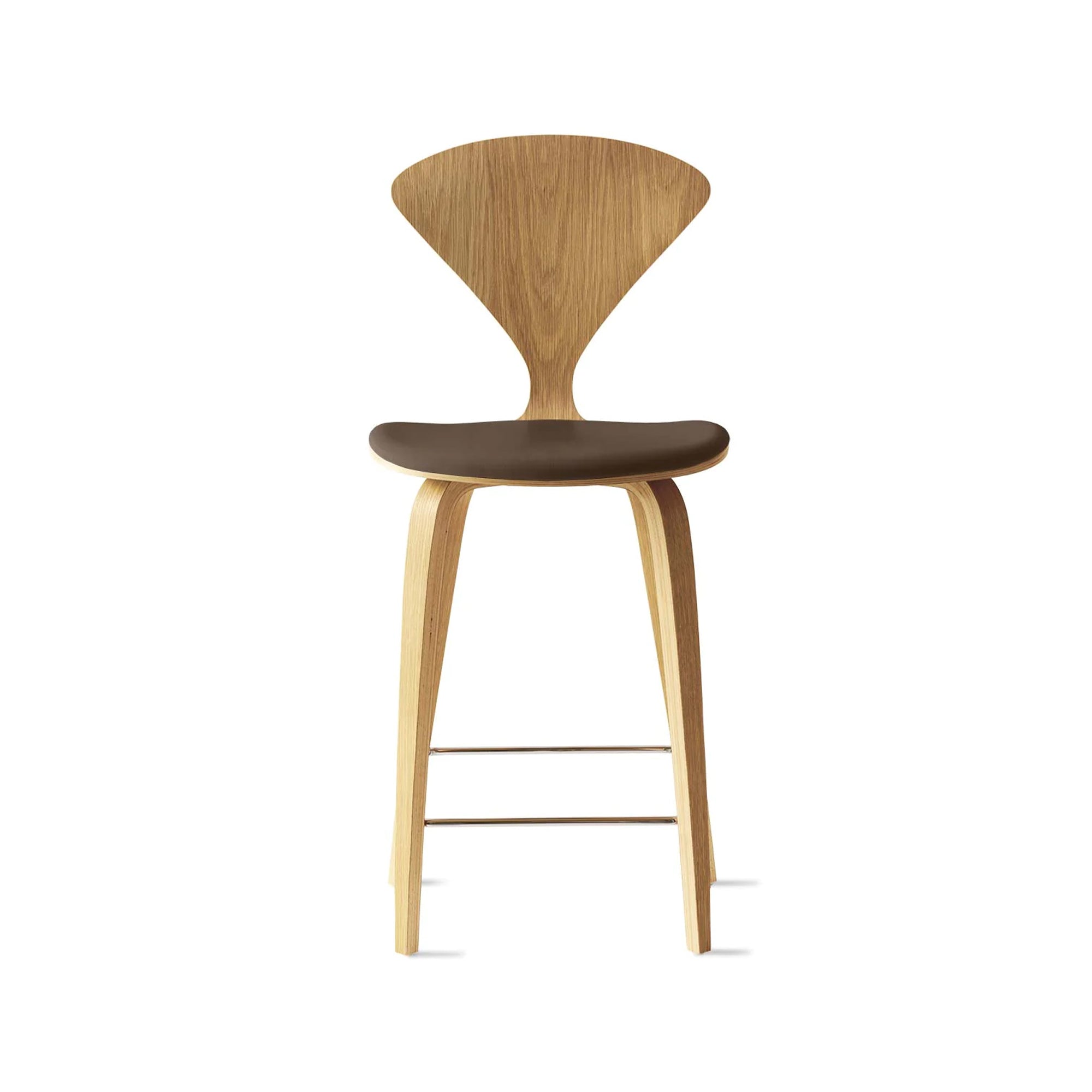 Cherner Wood Bar Chair with Seat Pad