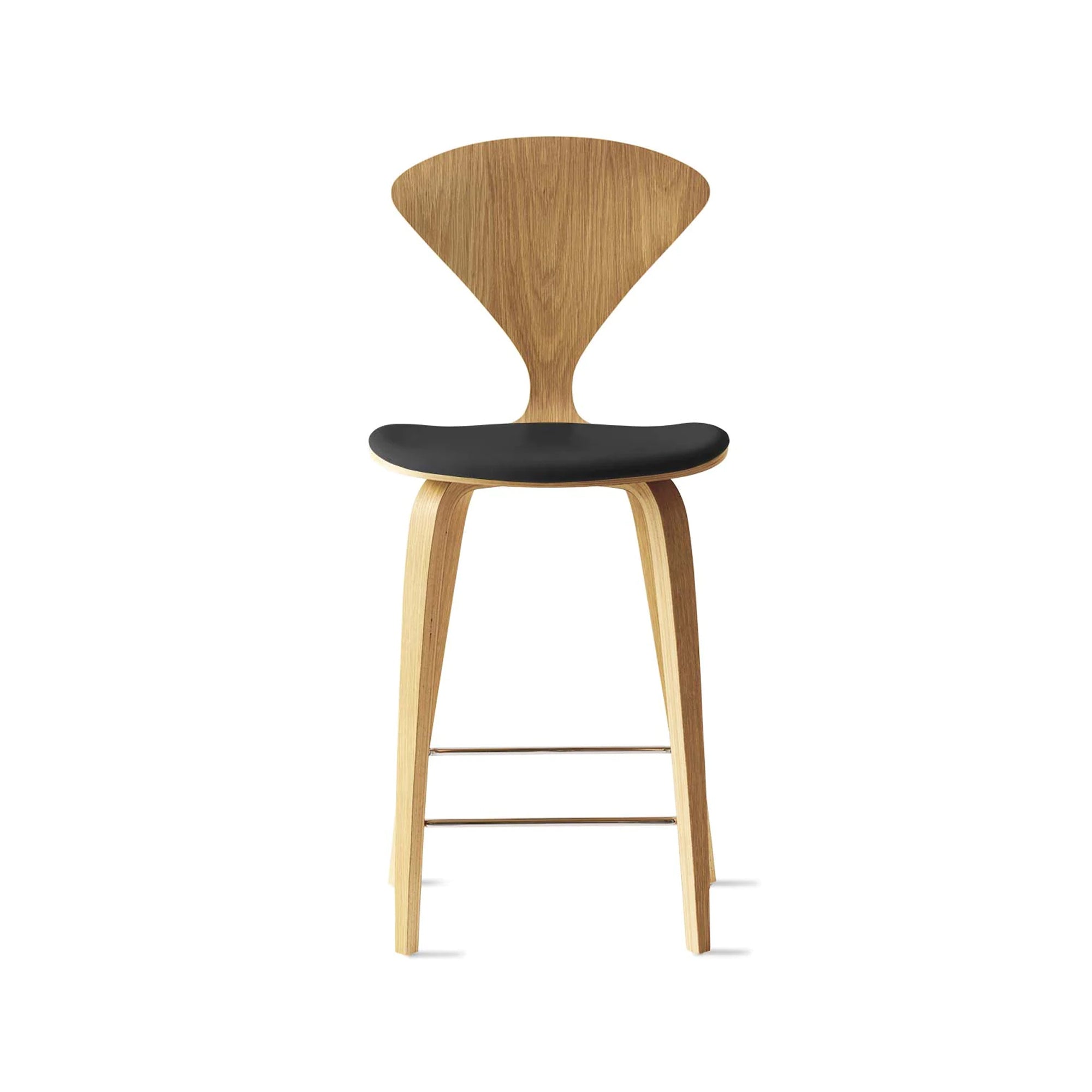 Cherner Wood Bar Chair with Seat Pad