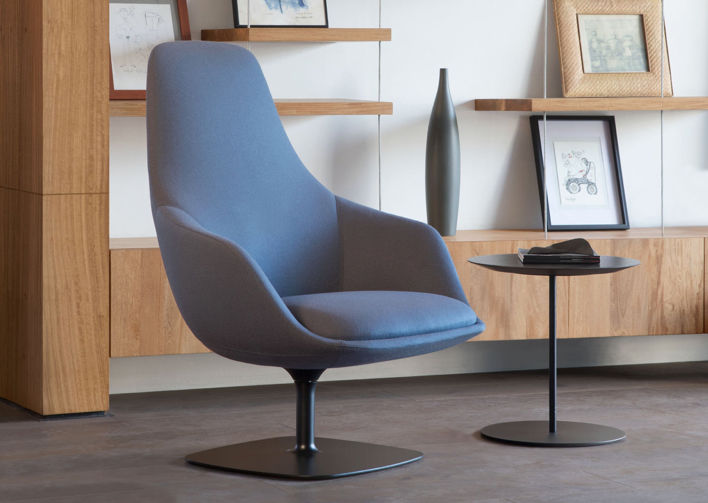 Canelle Lounge Chair — Return Swivel Base