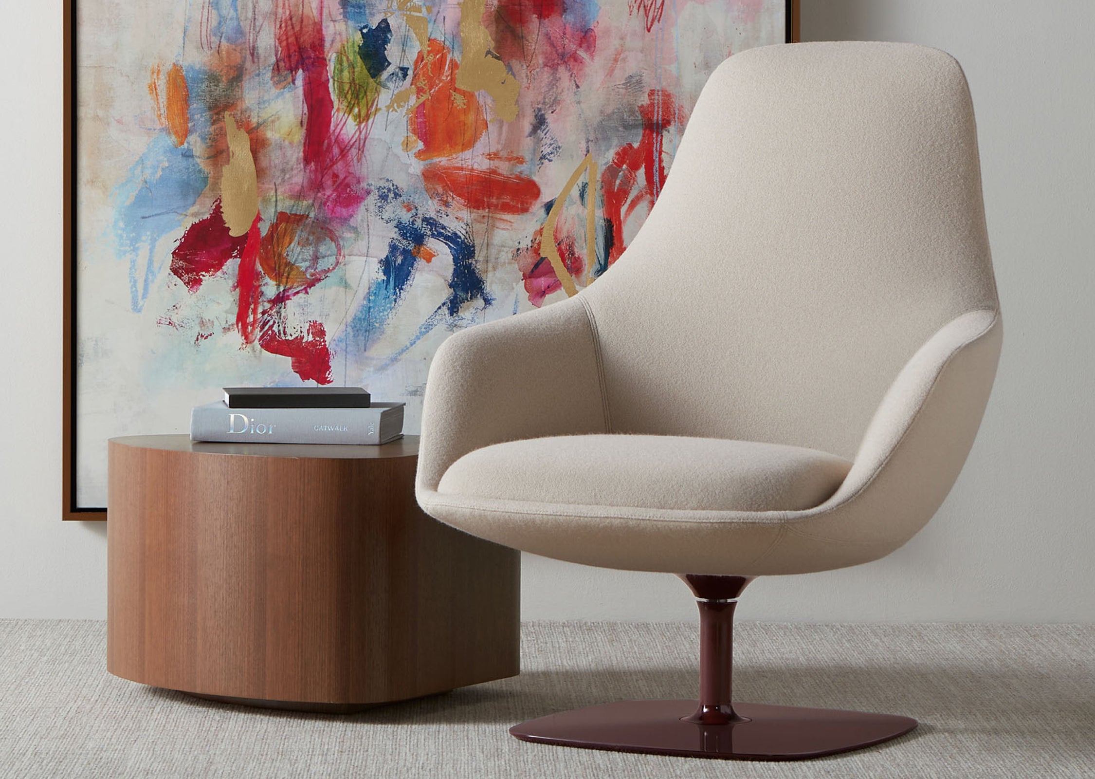 Canelle Lounge Chair — Return Swivel Base