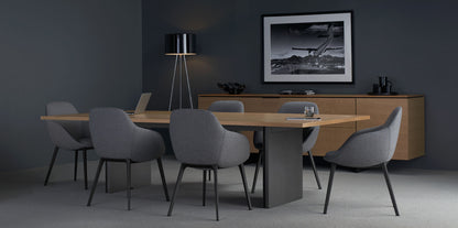 Chantal Guest Dining Chair — Aluminum Base