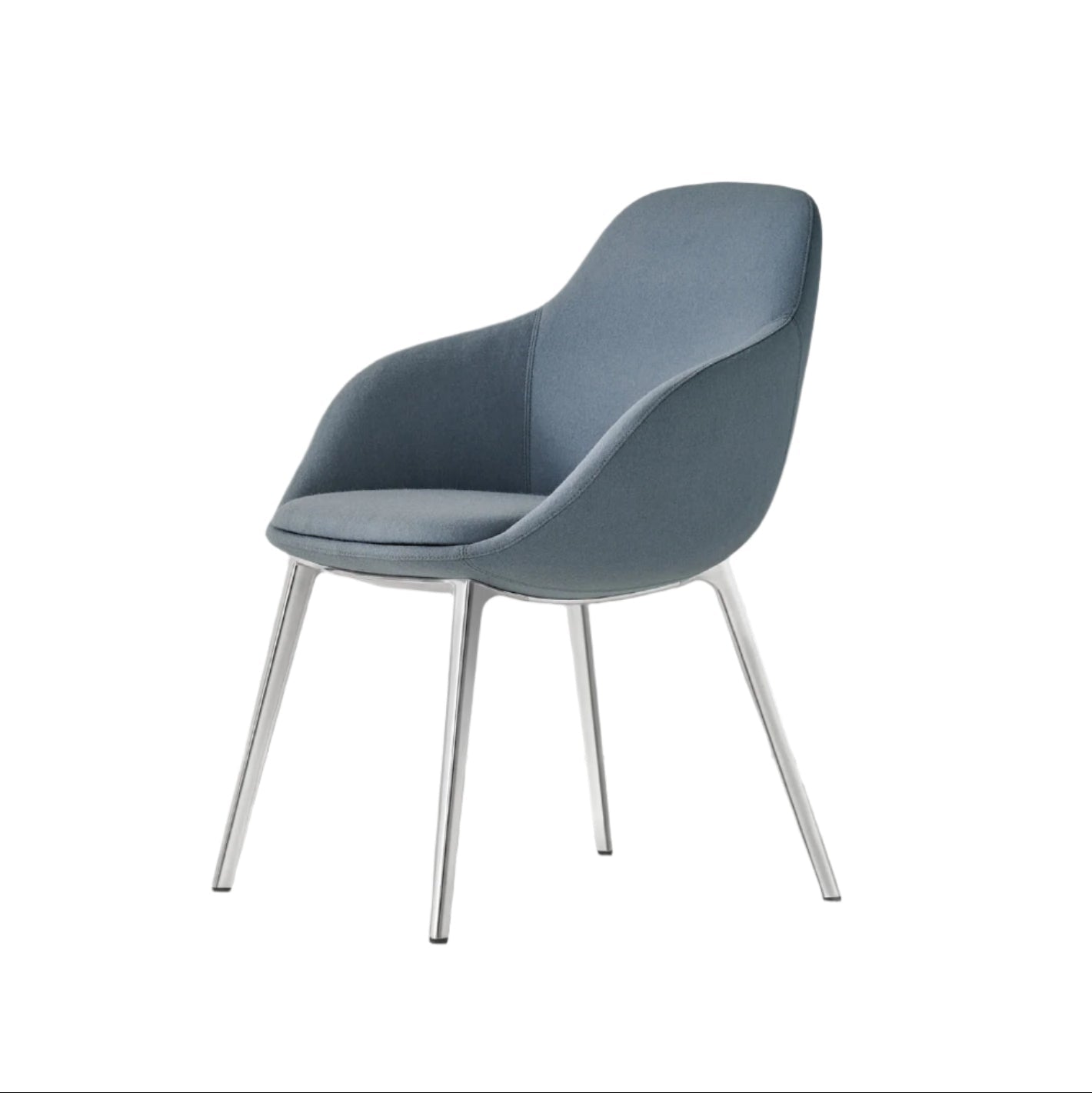 Chantal Guest Dining Chair — Aluminum Base