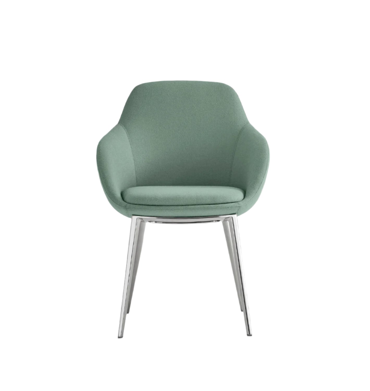 Chantal Guest Dining Chair — Aluminum Base by Noé Duchaufour