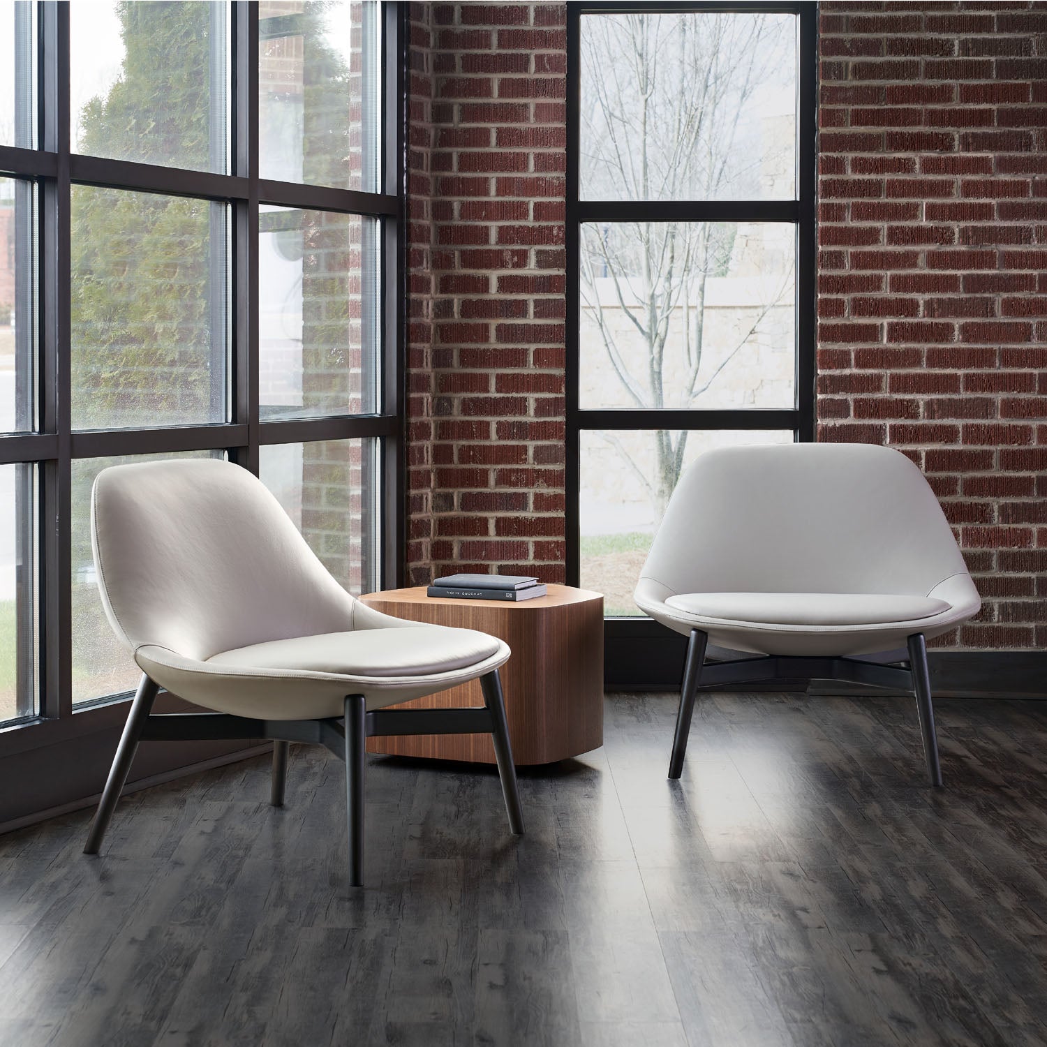 Chiara Lounge Chair — Wood Base
