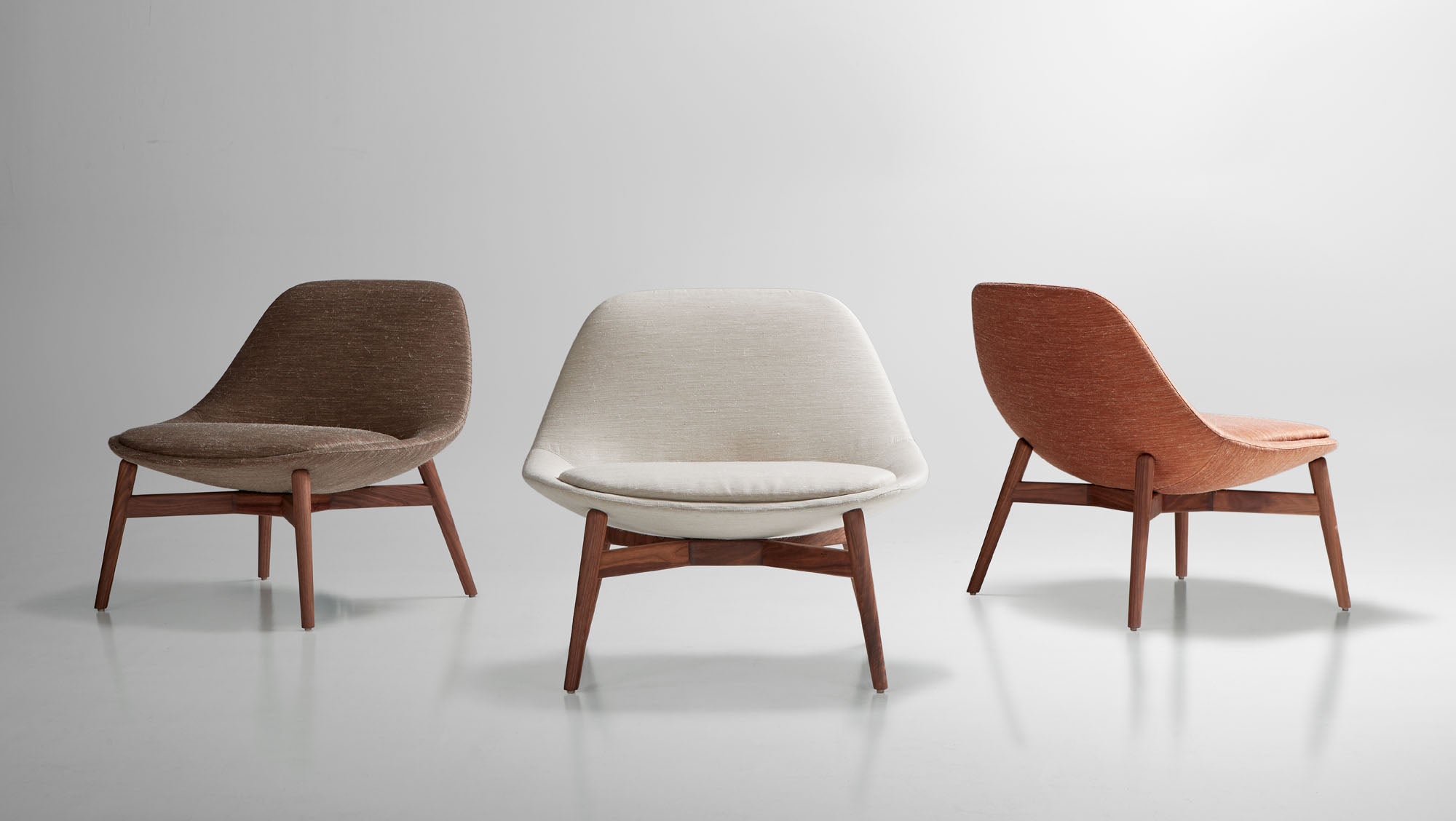 Chiara Lounge Chair — Wood Base