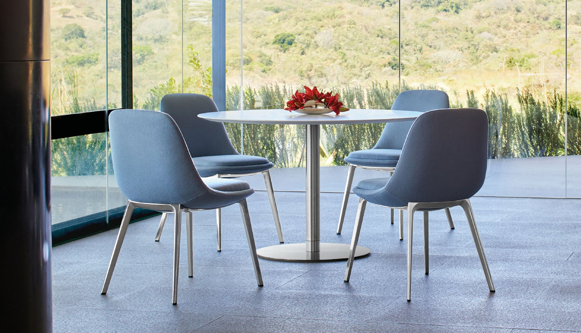 Chloe Dining Chair — Aluminum Base