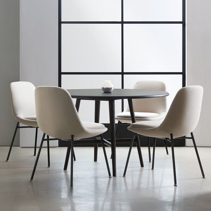Chloe Guest Dining Chair — Tubular Steel Base