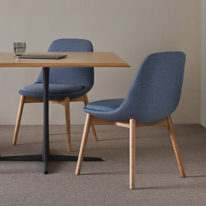 Chloe Guest Dining Chair — Wood Base