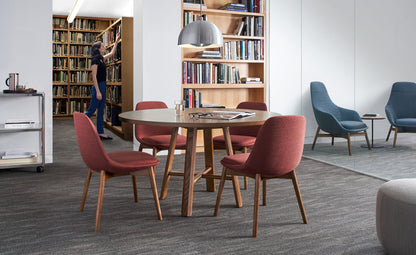 Chloe Guest Dining Chair — Wood Base