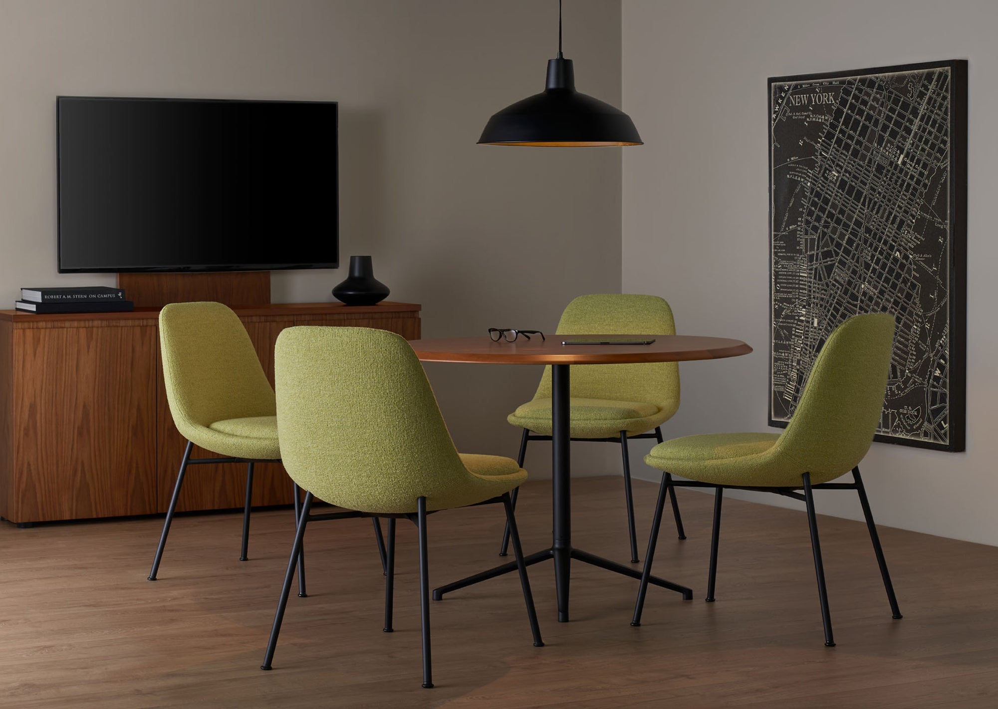 Chloe Guest Dining Chair — Tubular Steel Base