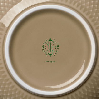 Lyngby Porcelaen Rhombe Earth Bowl — Clay 6.9"