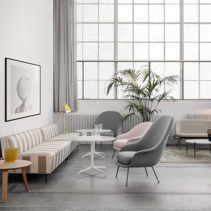 Bat Lounge Chair — High and Low Back with Conic Base