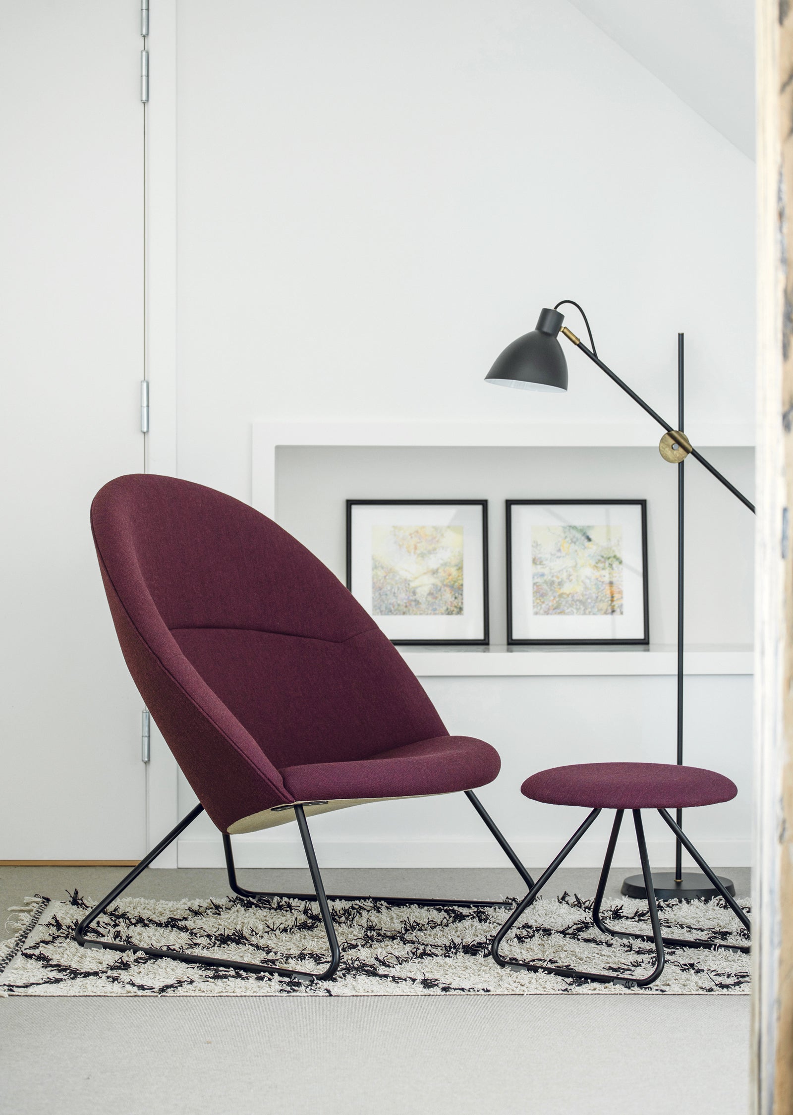 Dennie Chair and Footstool