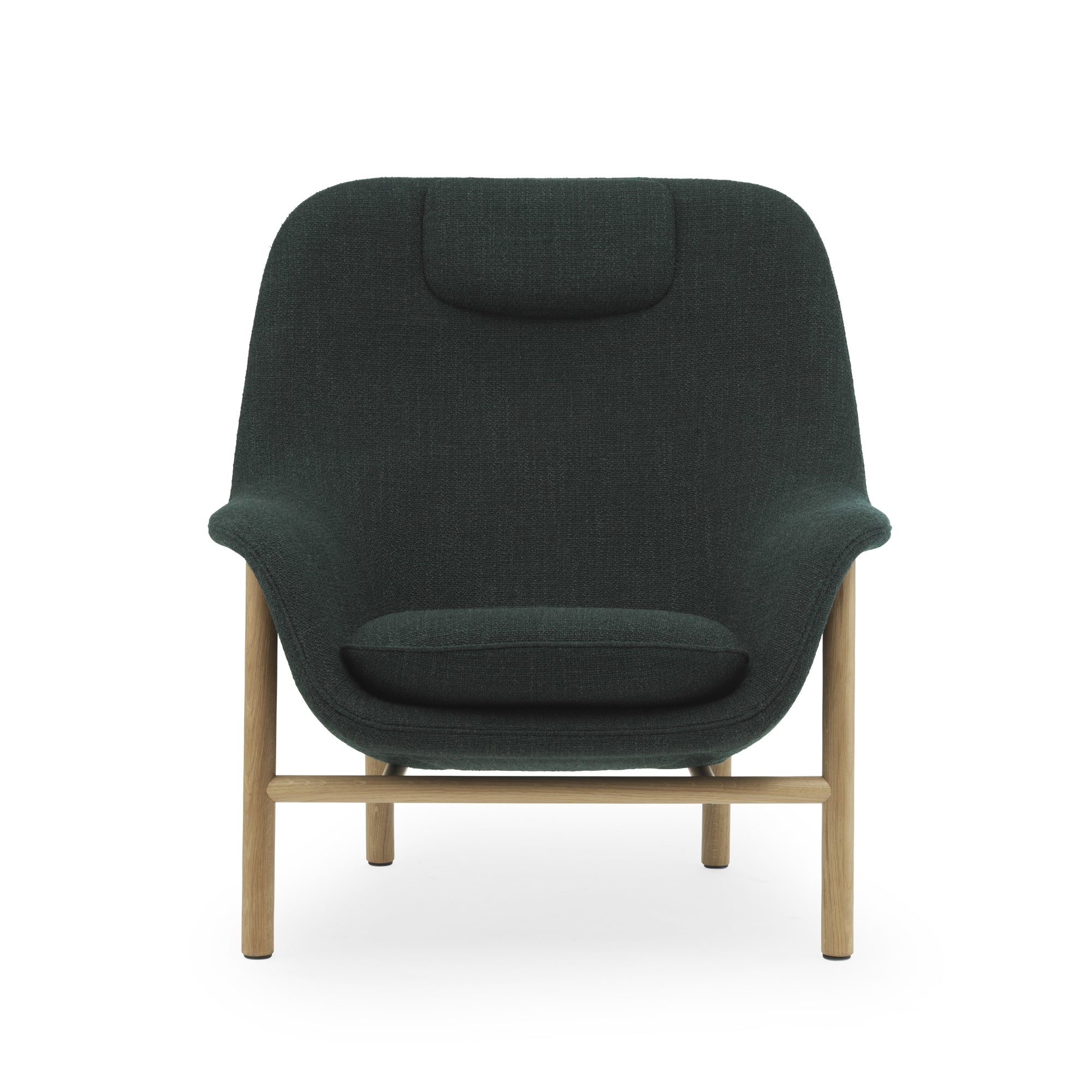 Drape Lounge Chair with Headrest — Wood