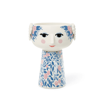 Bjørn Wiinblad Eva Vase — Blue/Rose