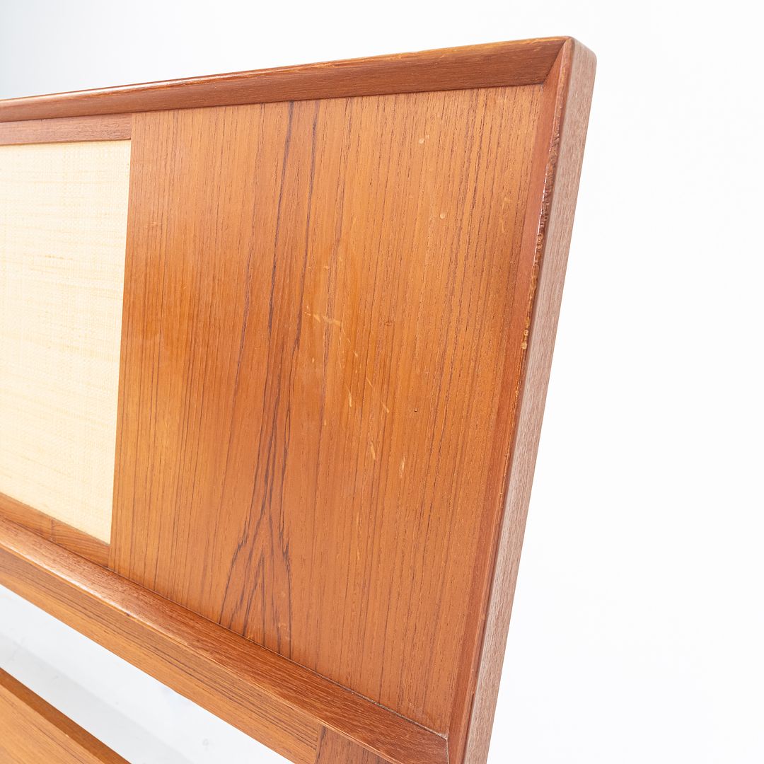 Teak and Cane Full Headboard