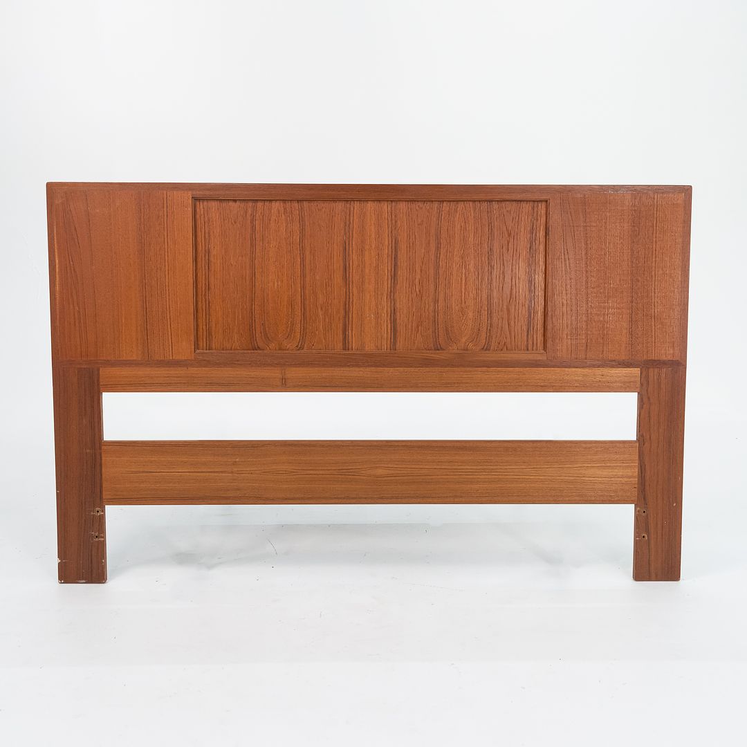 Teak and Cane Full Headboard