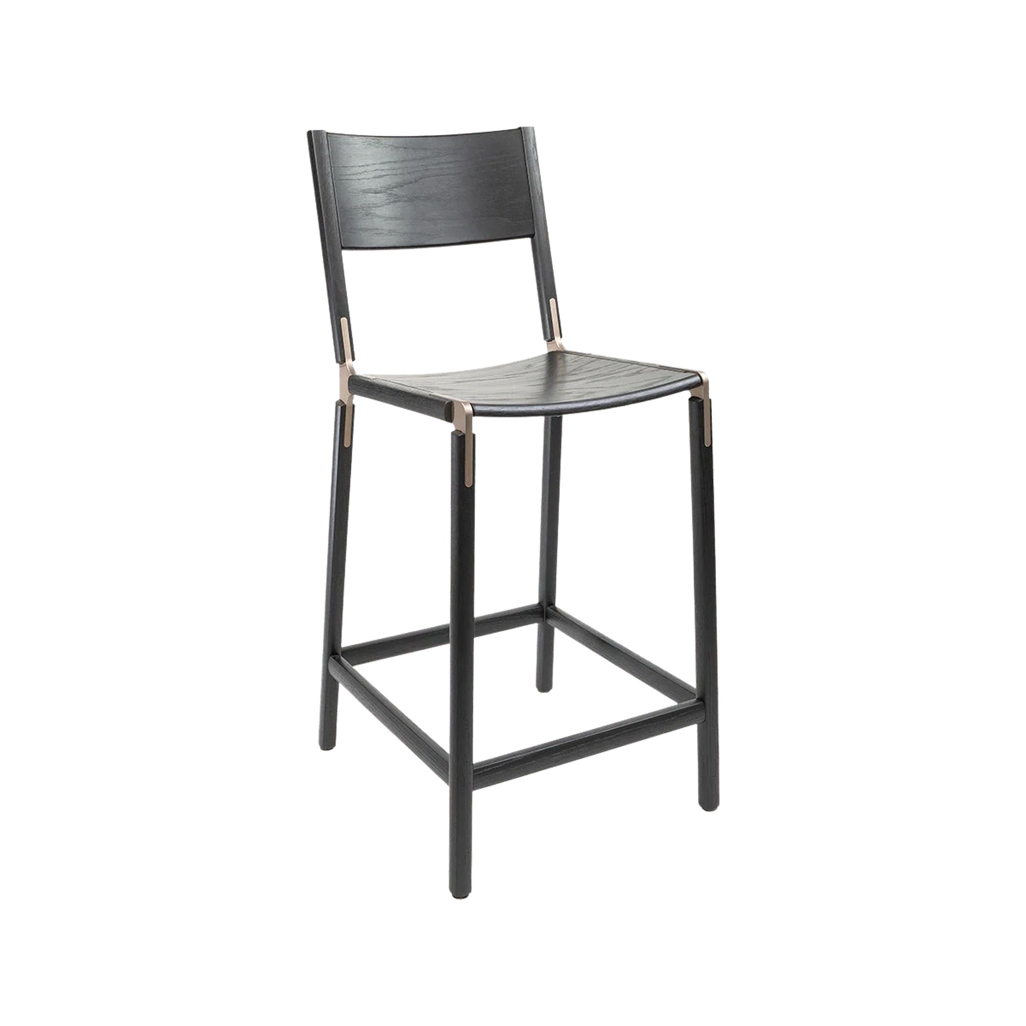 Backed Counter Stool — Linden — Wood