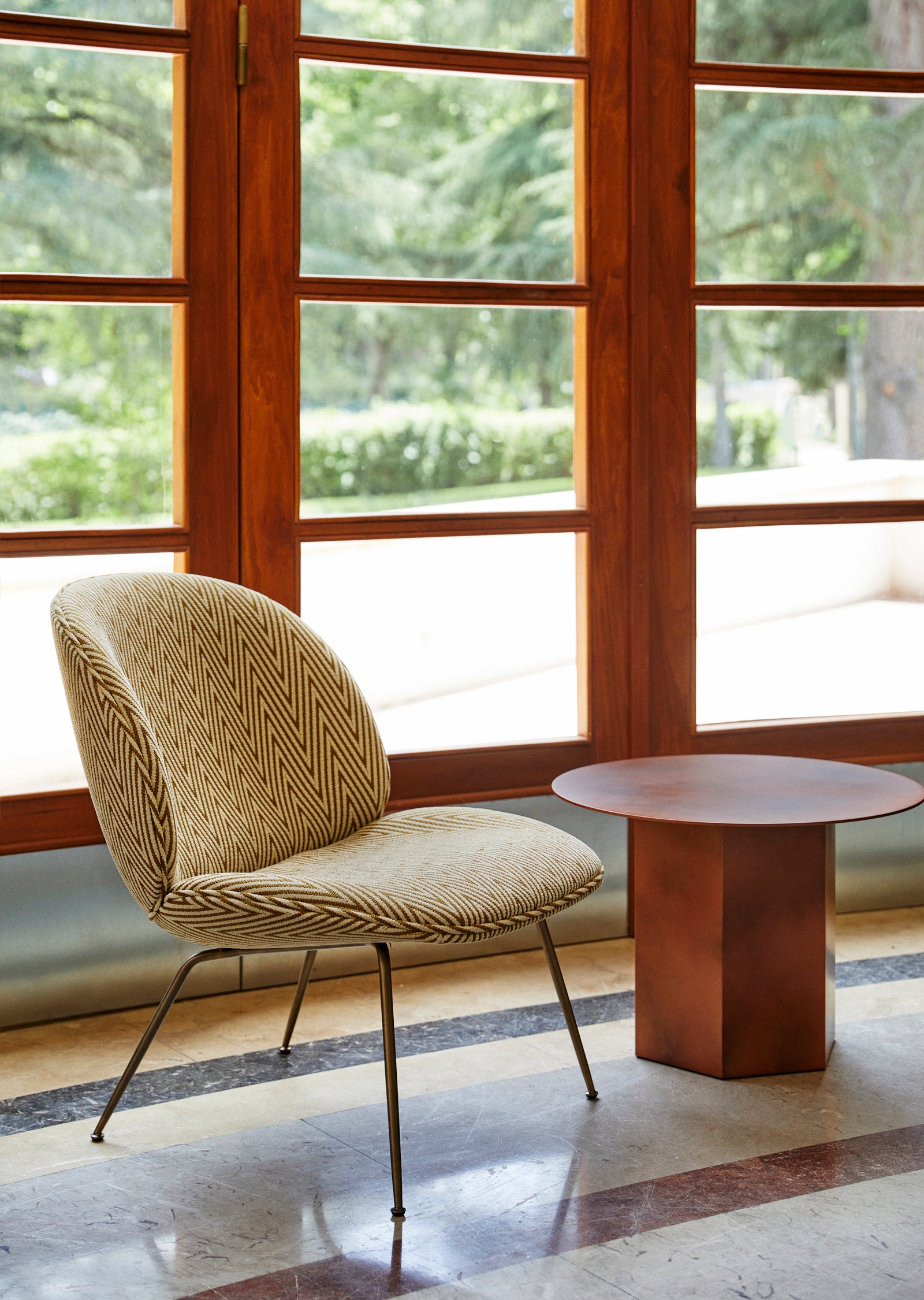 Beetle Lounge Chair — Fully Upholstered with Conic Base