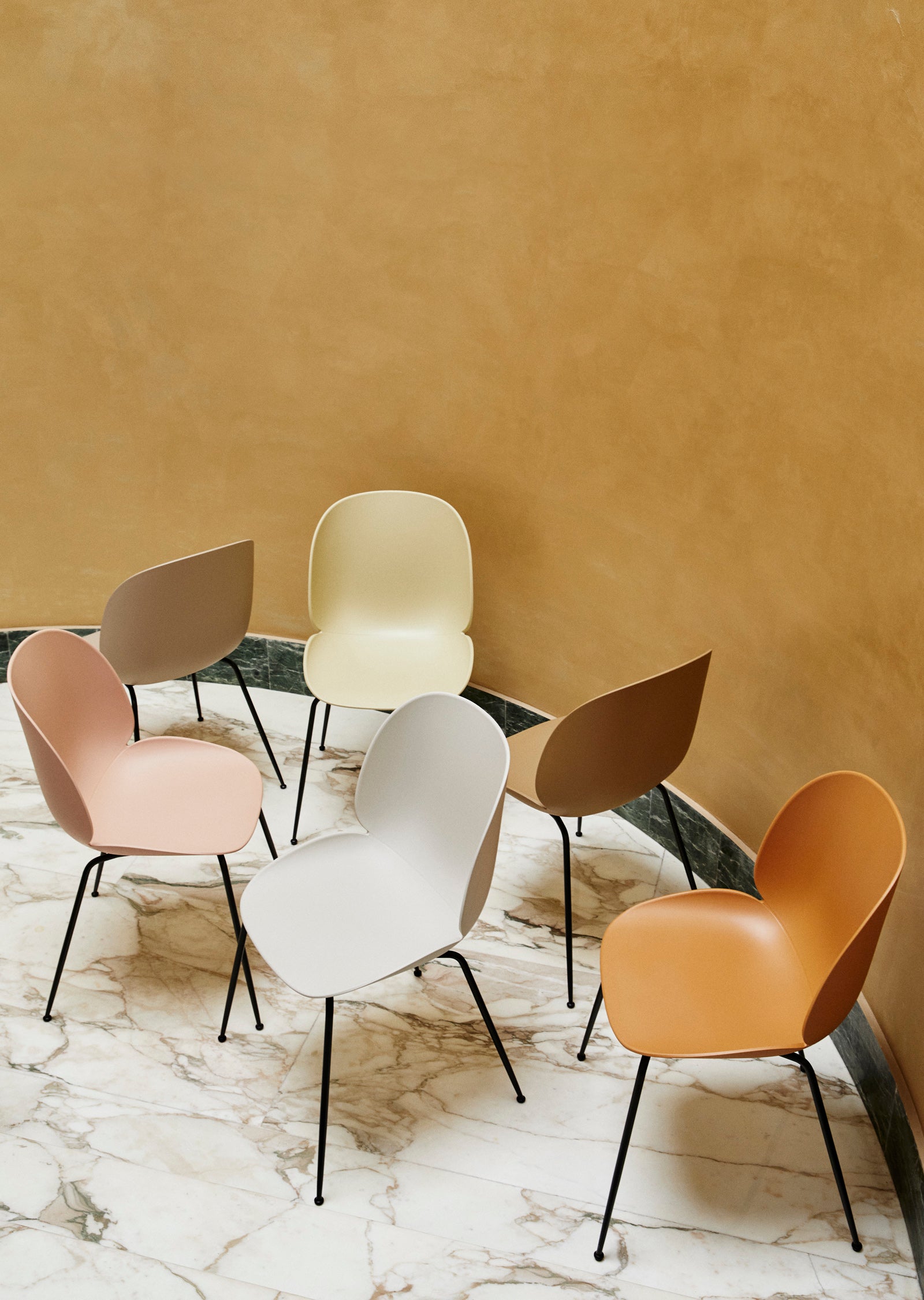 Beetle Dining Chair — Un-upholstered with Conic Base