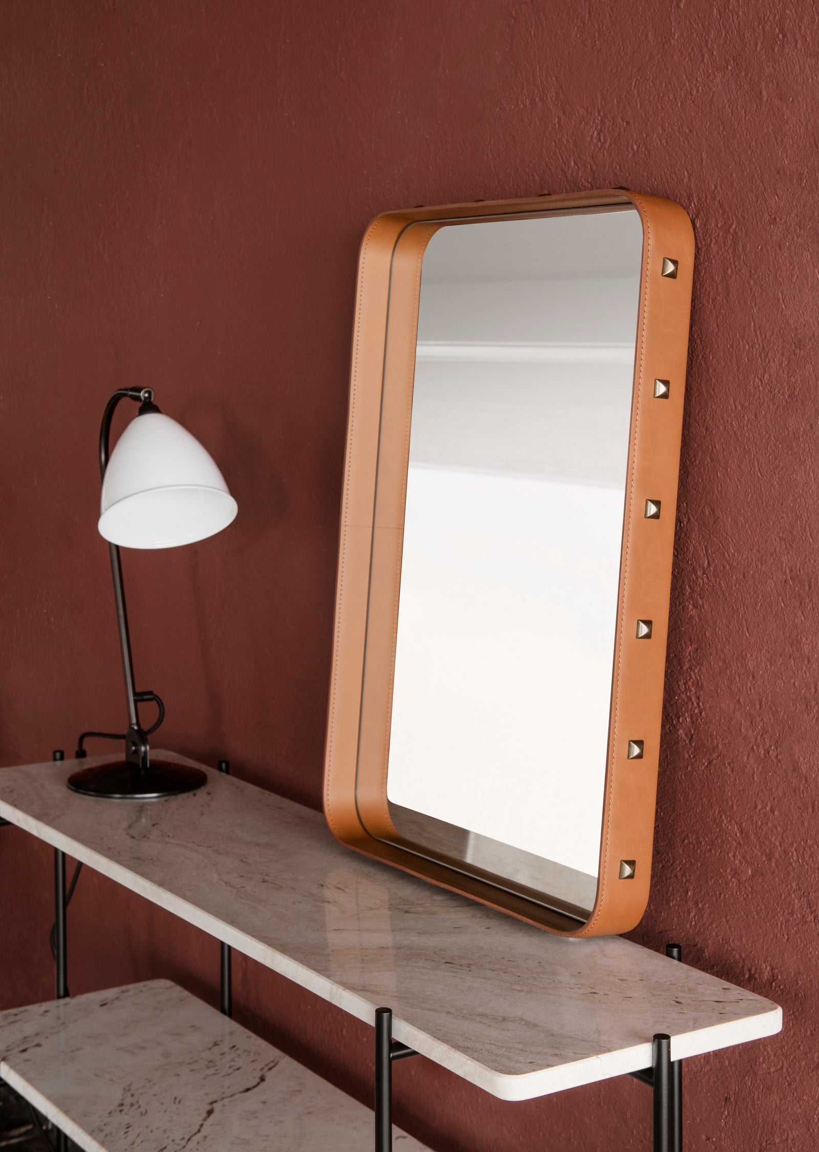 Adnet Wall Mirror — Round and Rectangle