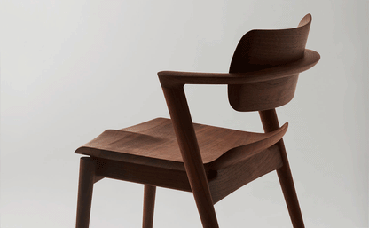 Seoto-EX Semi Armchair — Wood Seat