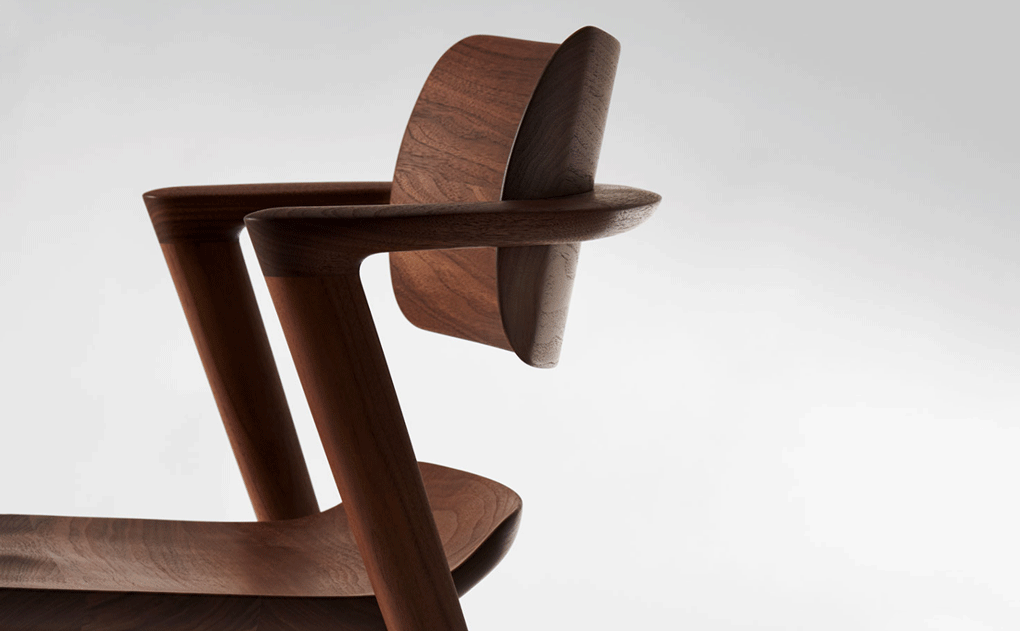 Seoto-EX Semi Armchair — Wood Seat