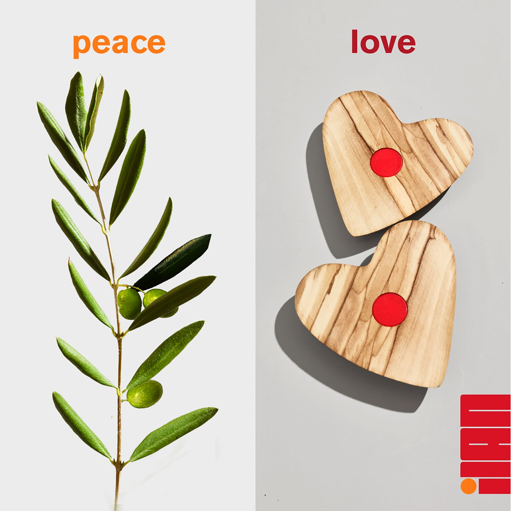 The Magnetic Olive Wood Heart