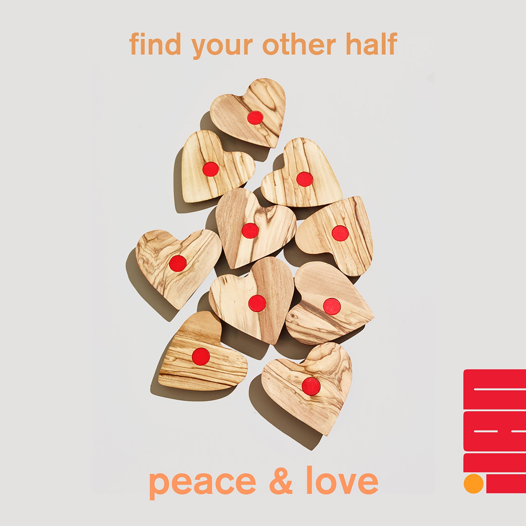 The Magnetic Olive Wood Heart