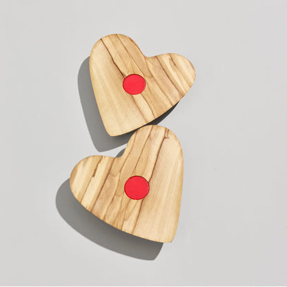The Magnetic Olive Wood Heart