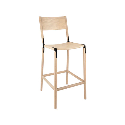 Backed Bar Stool — Stanyan — Wood