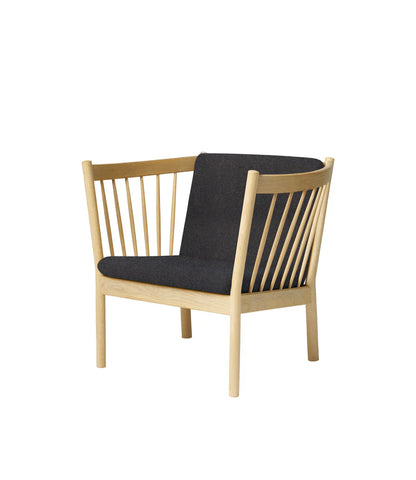 J146 Armchair — Nature Lacquered Oak / Dark Grey