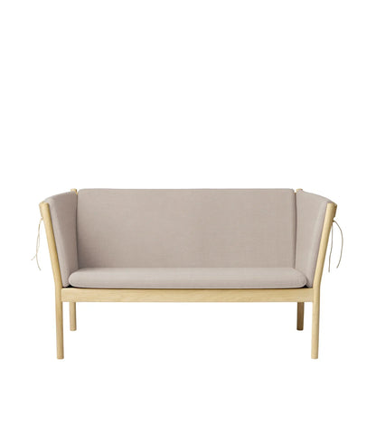 J148 2-Person Sofa — Nature Lacquered Oak/Beige