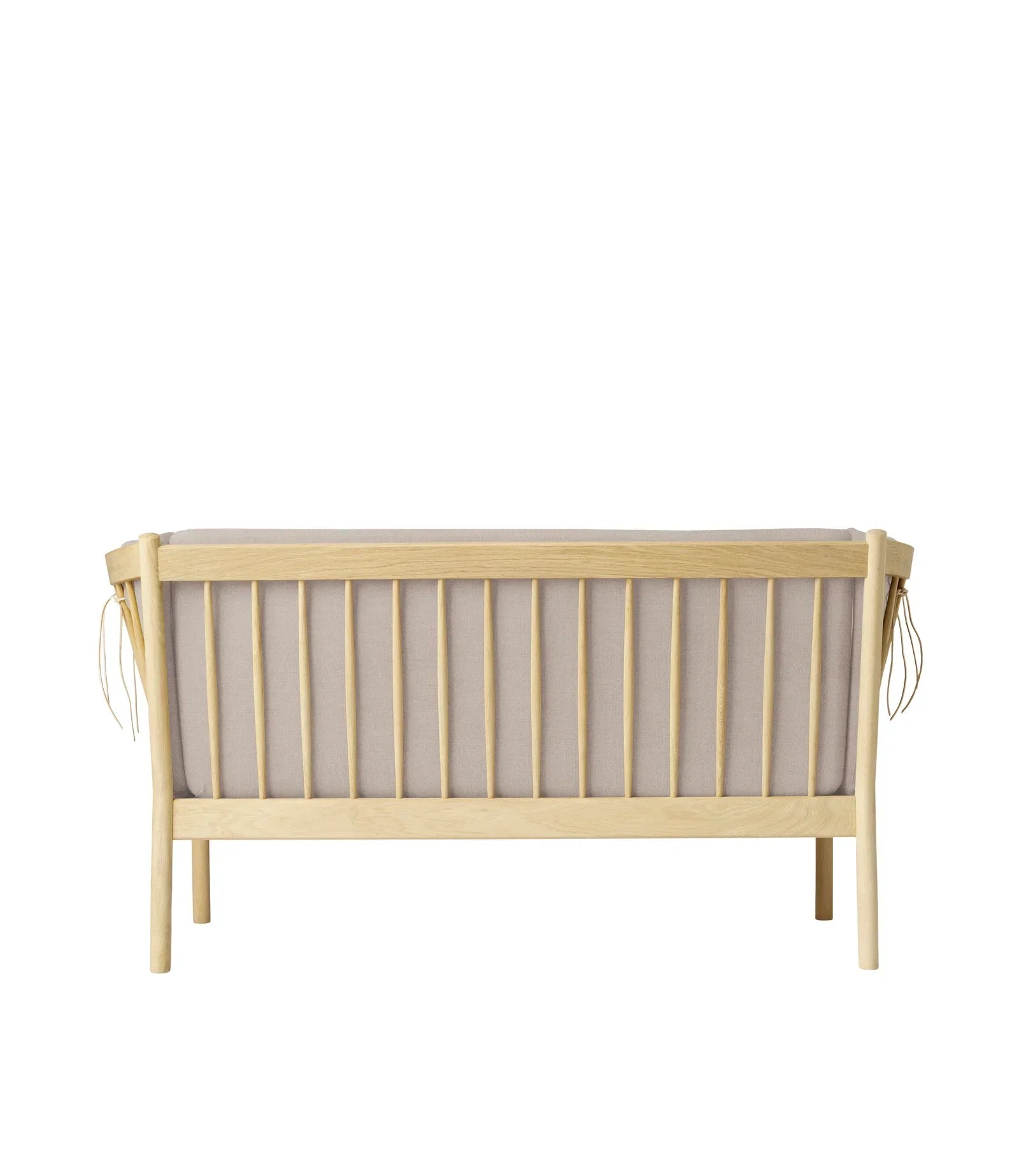 J148 2-Person Sofa — Nature Lacquered Oak/Beige