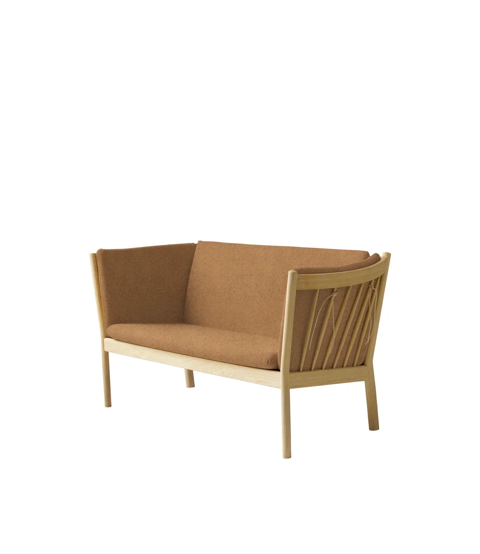 J148 2-Person Sofa — Nature Lacquered Oak/Brown