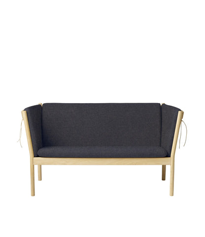 J148 2-Person Sofa — Nature Lacquered Oak/Dark Grey
