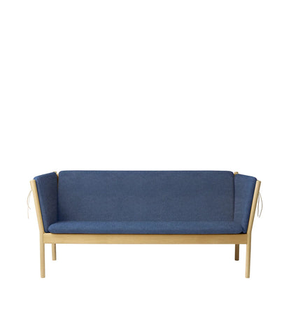 J149 3-Person Sofa — Nature Lacquered Oak/Dark Blue