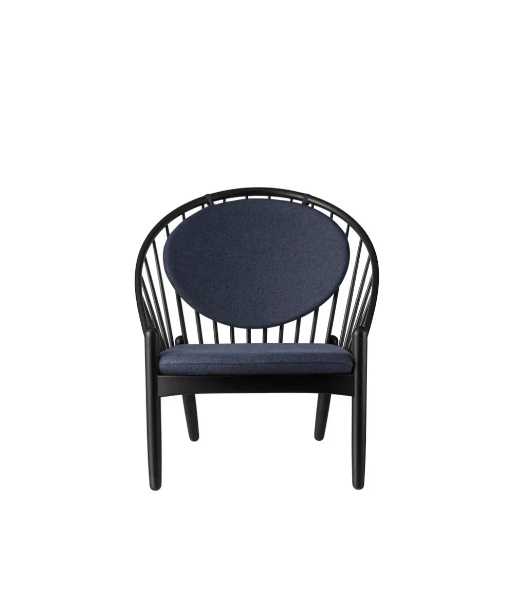 J166 Jørna Chair — Jet Black Oak/Dark Blue