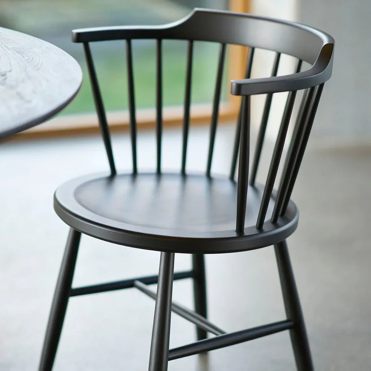 J18 Chair — Traffic Painted Black