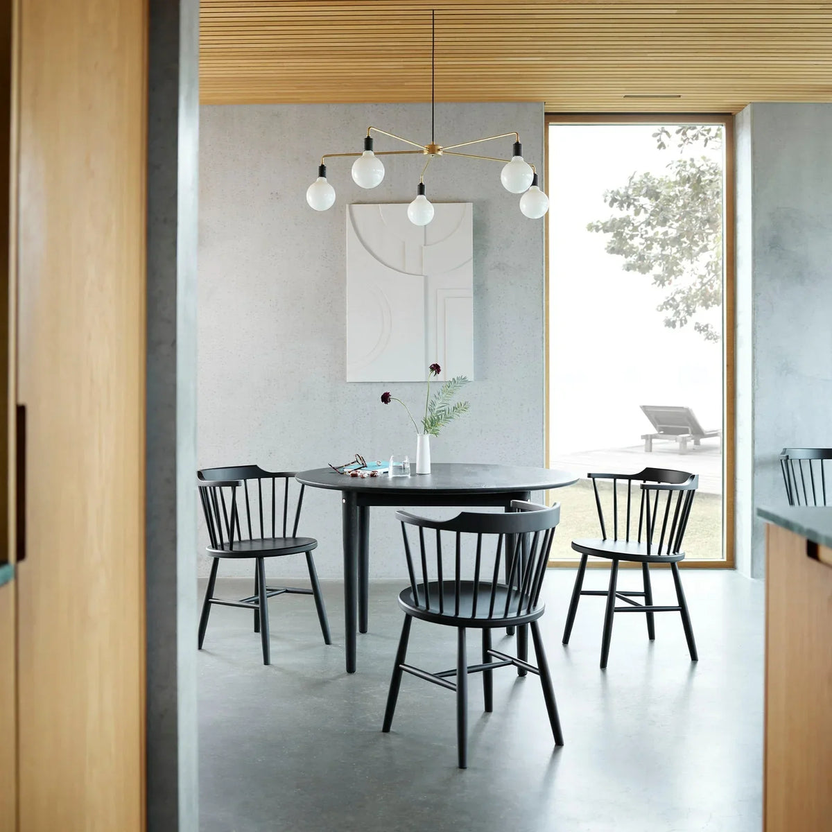 J18 Chair — Traffic Painted Black