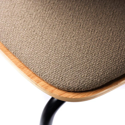 J183 Holmen Stackable Armchair — Steel Black/Taupe