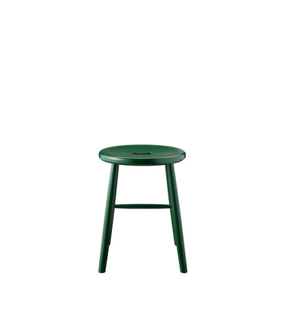 J27 Stool — Beech — Emerald Green