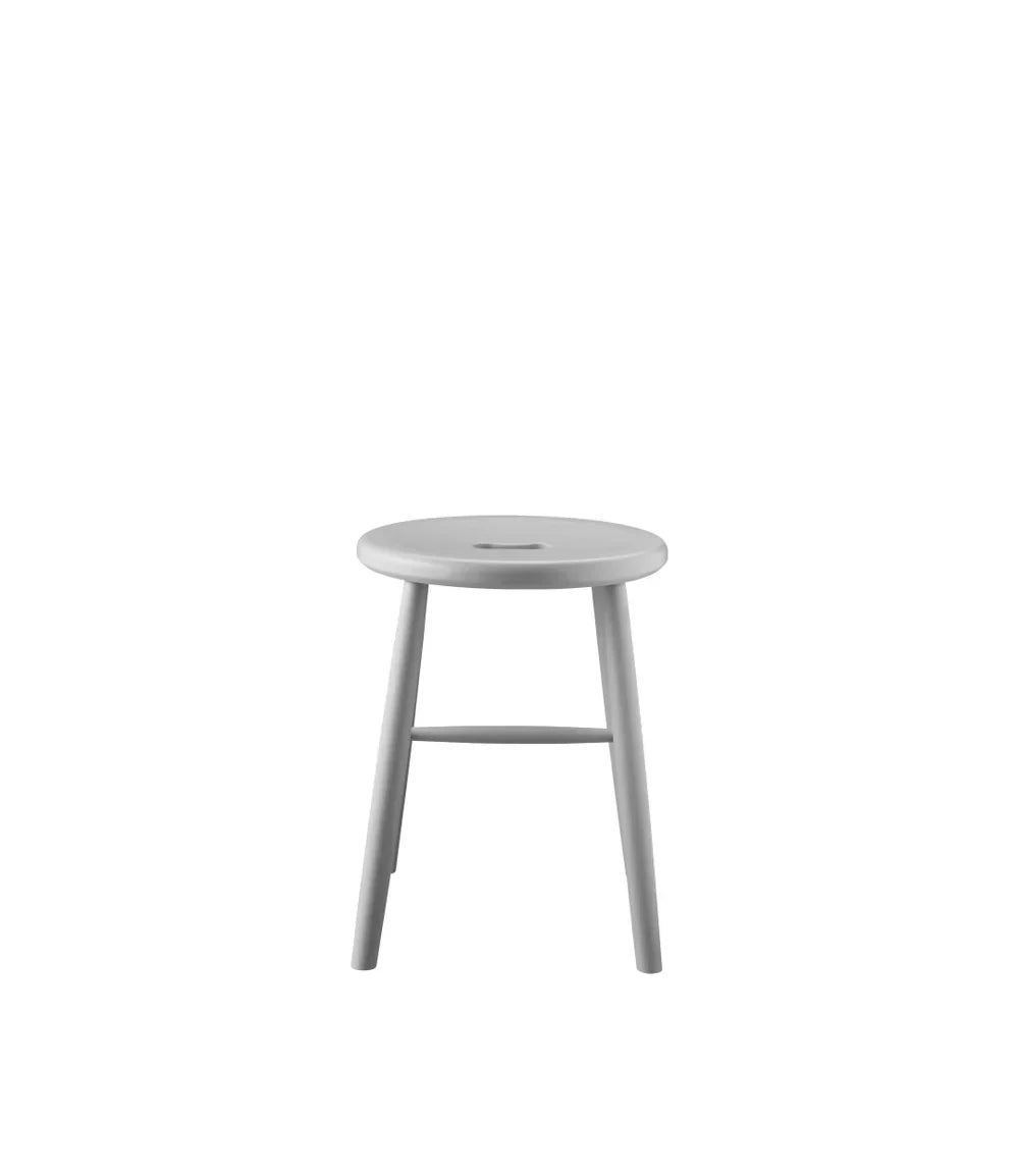 J27 Stool — Beech — Pebble Grey