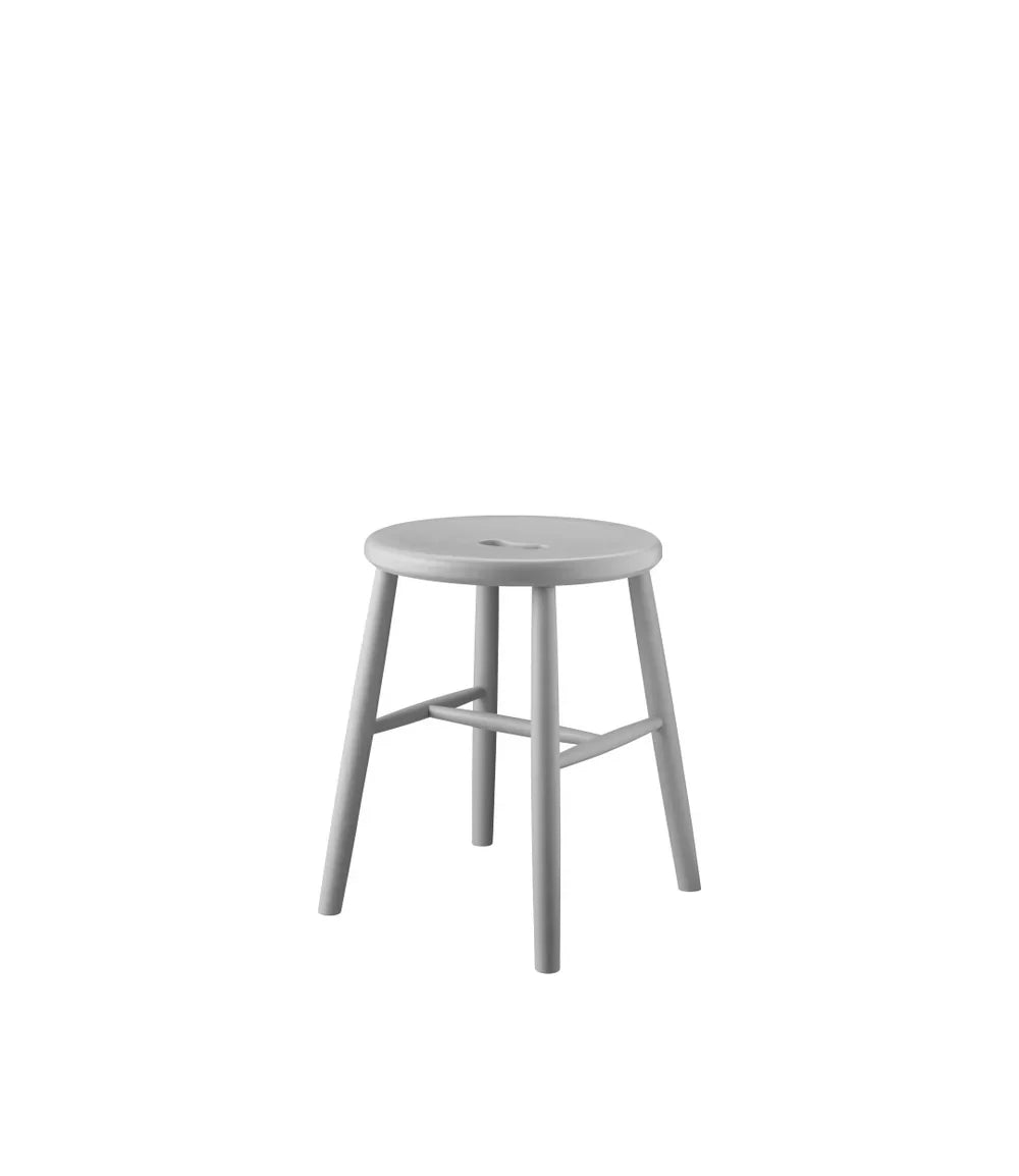 J27 Stool — Beech — Pebble Grey