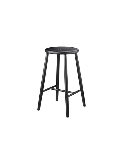 J27C Counter Stool — Beech — Jet Black