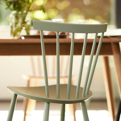 J46 Dining Chair — Dusty Green Painted Beech — Set of 2